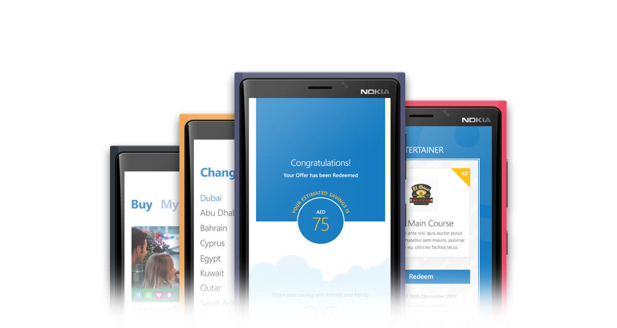 The Entertainer windows phone app design