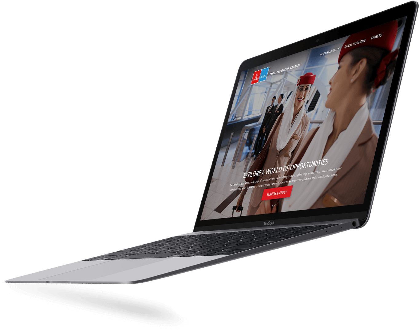 Emirates Group Careers mockup