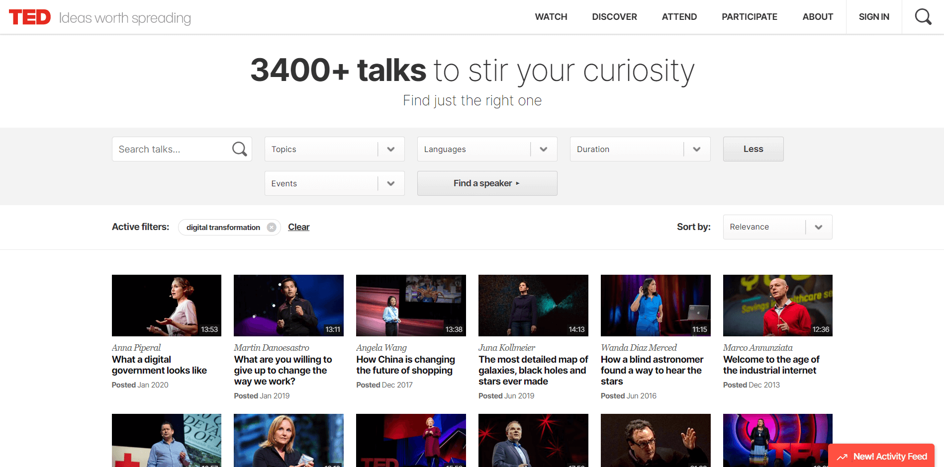 ted talks about digital transformation