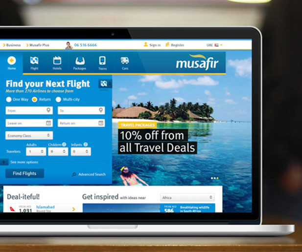 musafir website case study banner