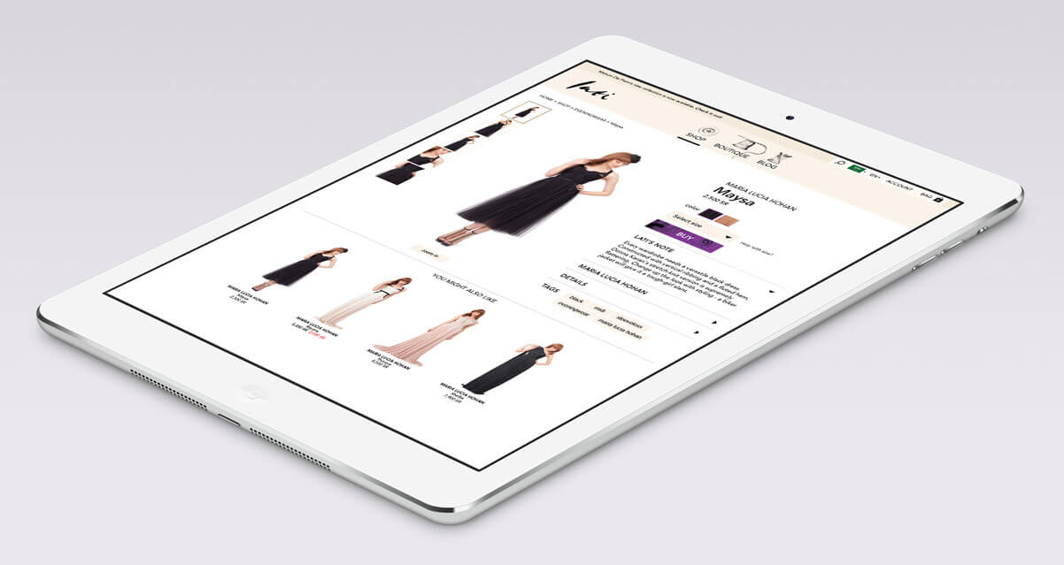 lati fashion website mockup