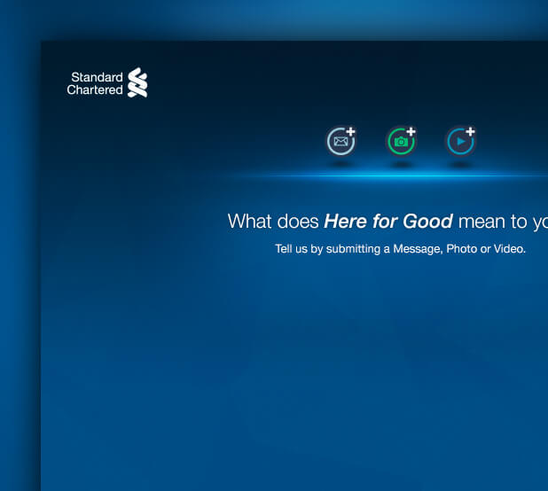 standard chartered here for good campaign screenshot