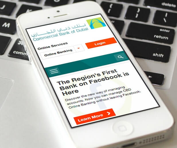 commercial bank of dubai facebook banking app photo