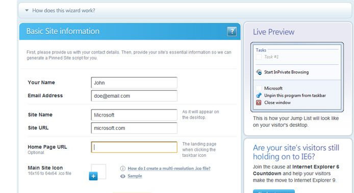 pin my website ui design