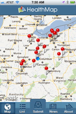 Flu Near You / HealthMap: Outbreaks Near Me