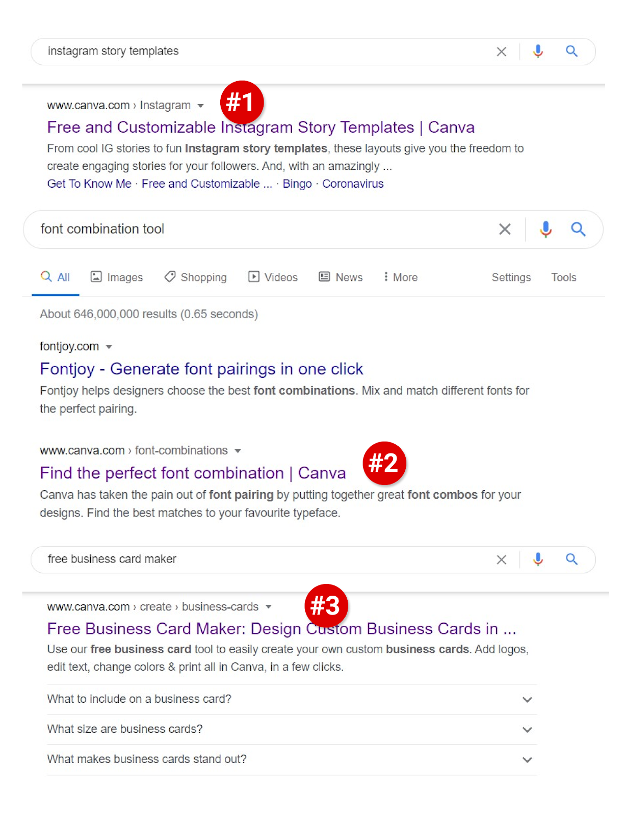 instagram story templates keyword rankings