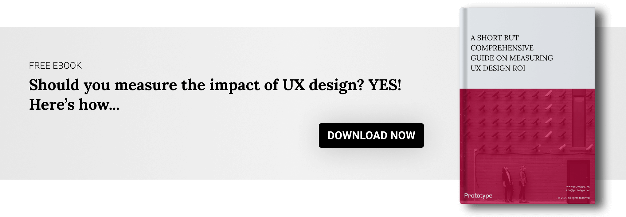 A Short But Comprehensive Guide on Measuring UX Design ROI CTA Banner